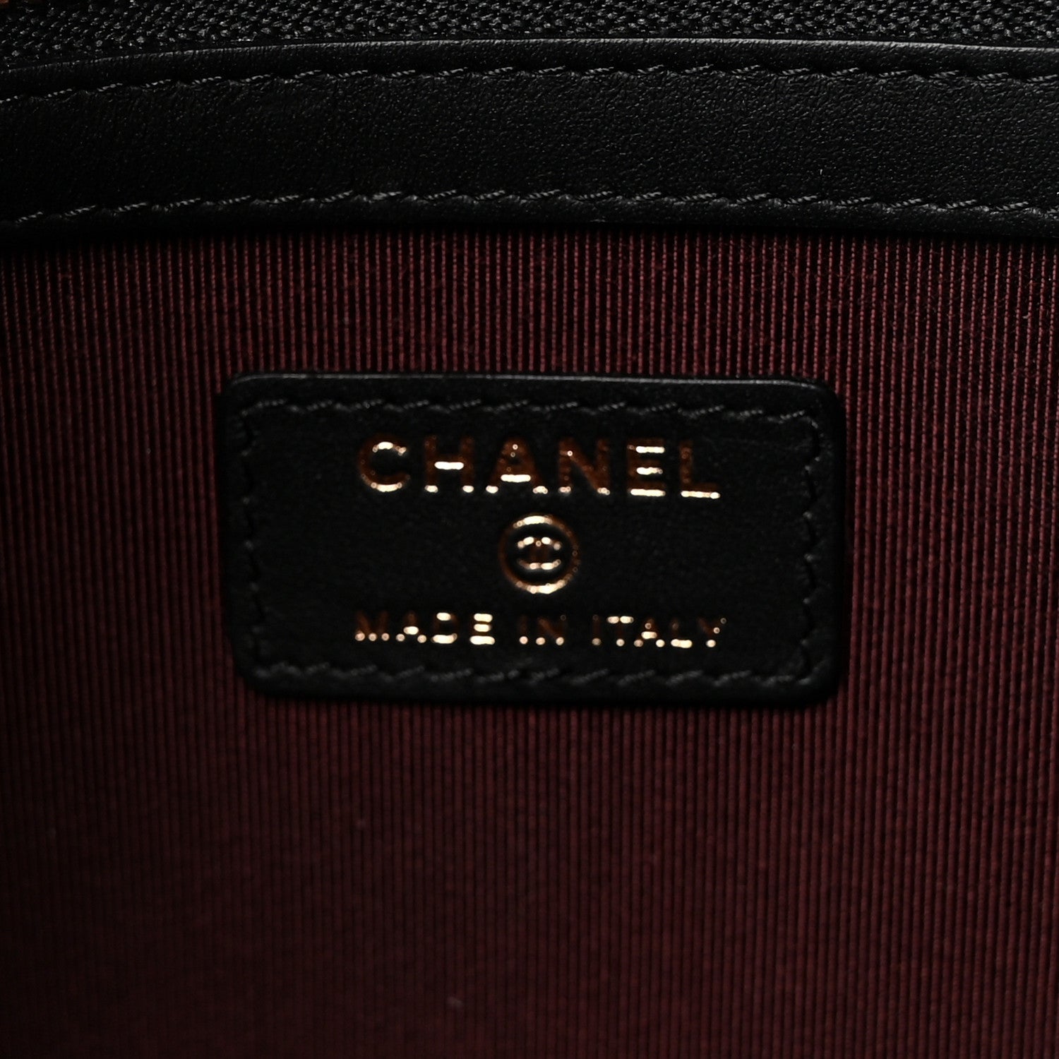 Chanel Caviar Quilted Large Cosmetic Case Black 6 of 8