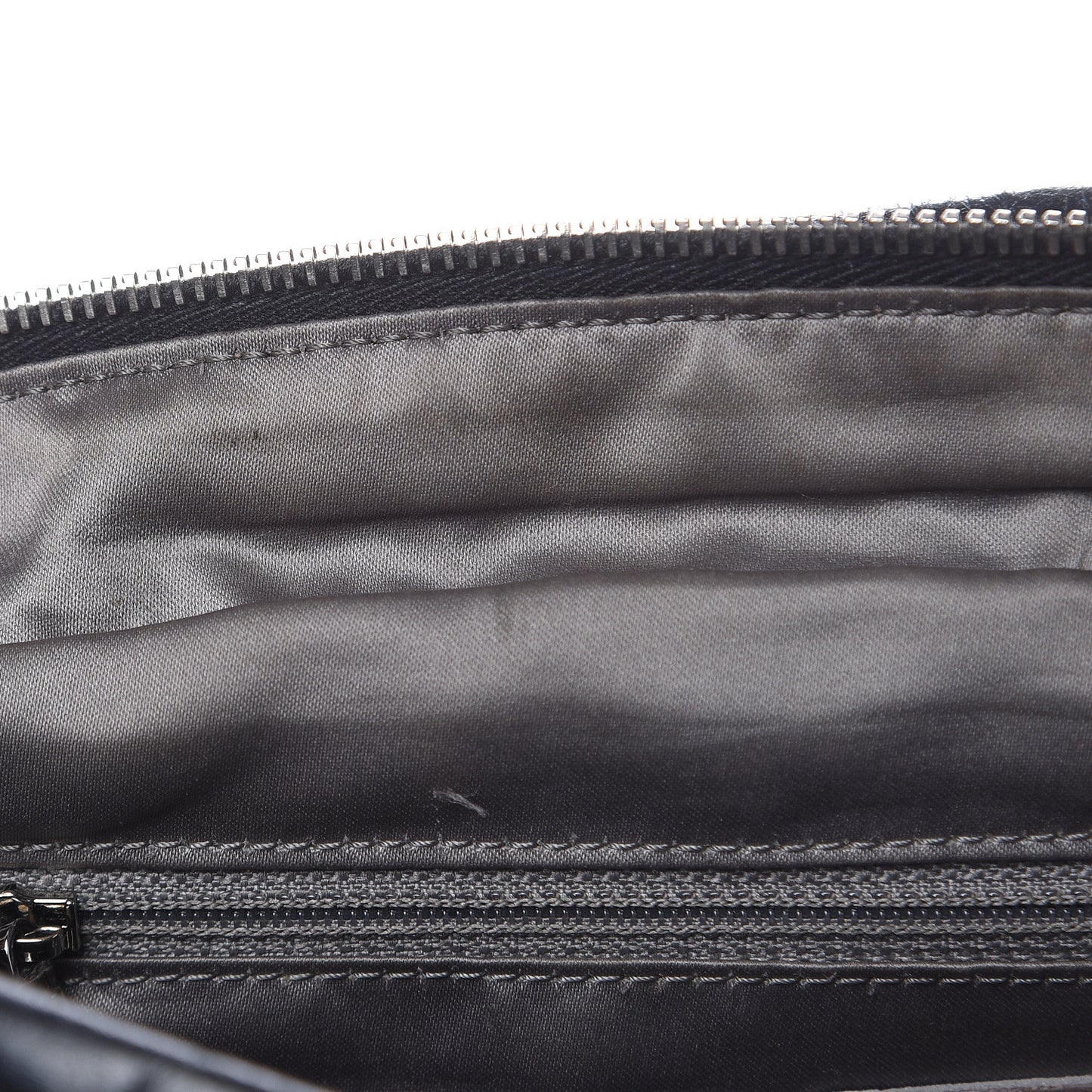 Glazed Calfskin Twisted Tote Black