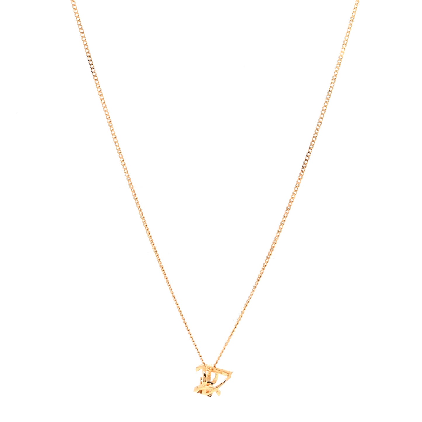 Metal Opyum Twist Necklace Gold