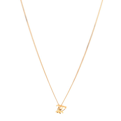 Saint Laurent Metal Opyum Twist Necklace Gold 1 of 4