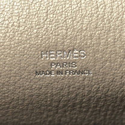 Hermes Taurillon Clemence Jypsiere 28 Gris Tourterelle 6 of 10