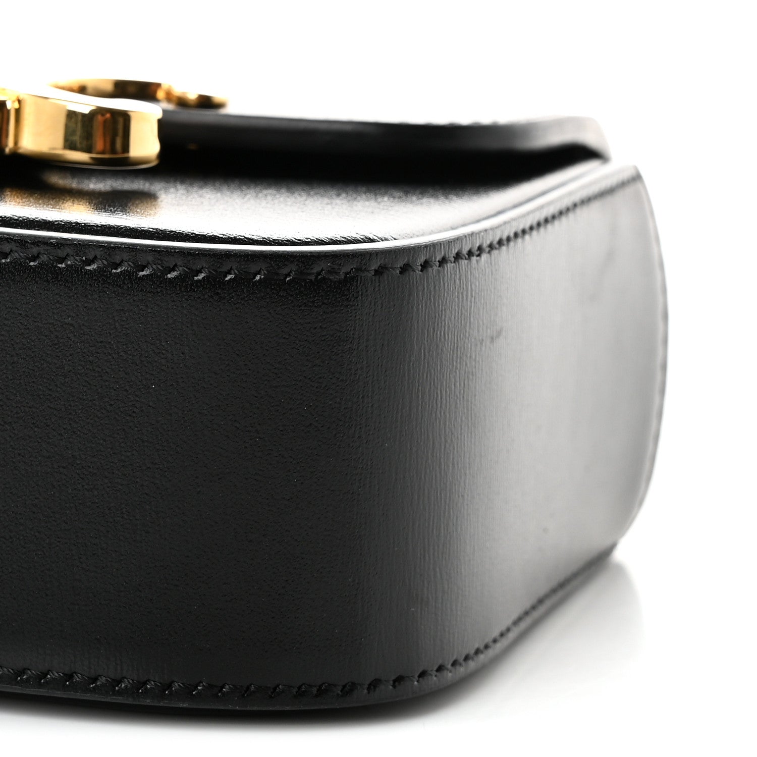 Celine Shiny Calfskin Mini Chain Claude Black 10 of 11