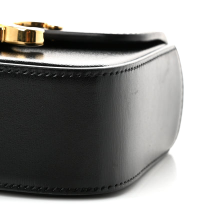 Celine Shiny Calfskin Mini Chain Claude Black 10 of 11