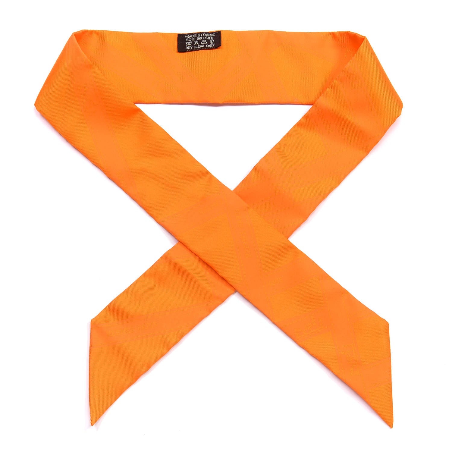 Hermes Silk Bolduc Twilly Orange 1 of 4