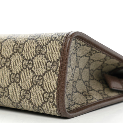 Gucci GG Supreme Monogram Web Toiletry Case Brown 6 of 11