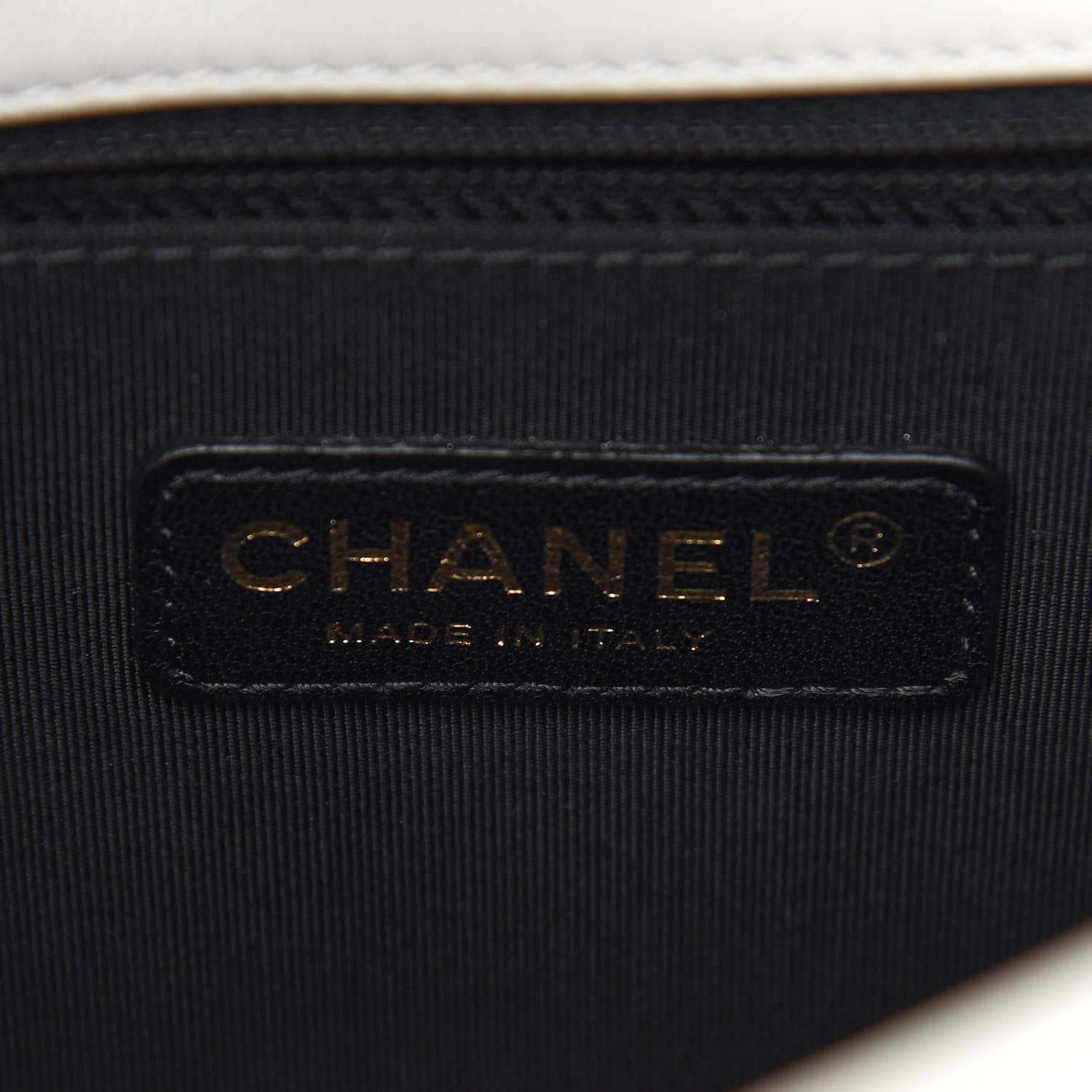 Chanel Lambskin Quilted Graphic Medium Flap Black White 5 of 8
