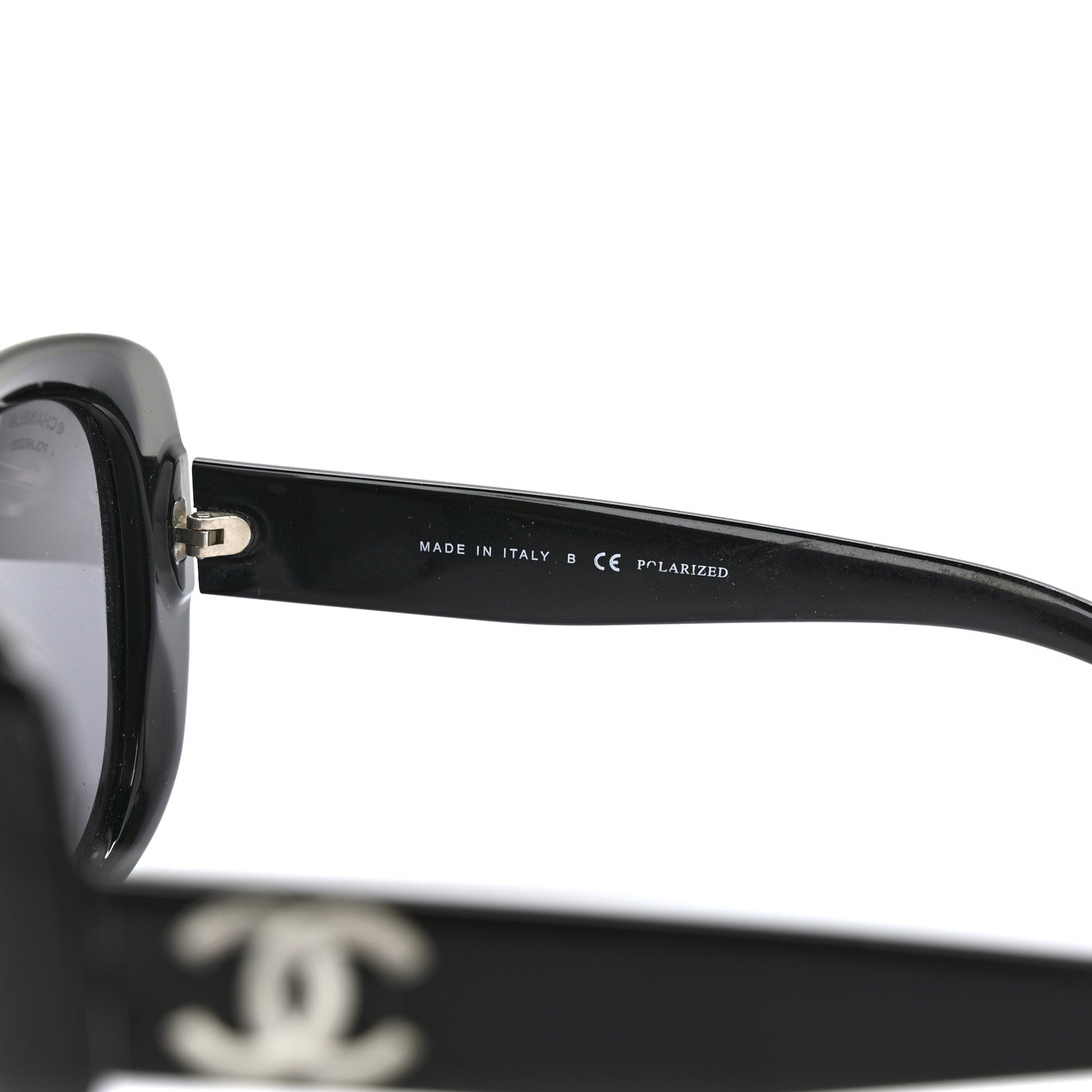 Chanel Acetate Polarized CC Sunglasses 5183 Black 7 of 8