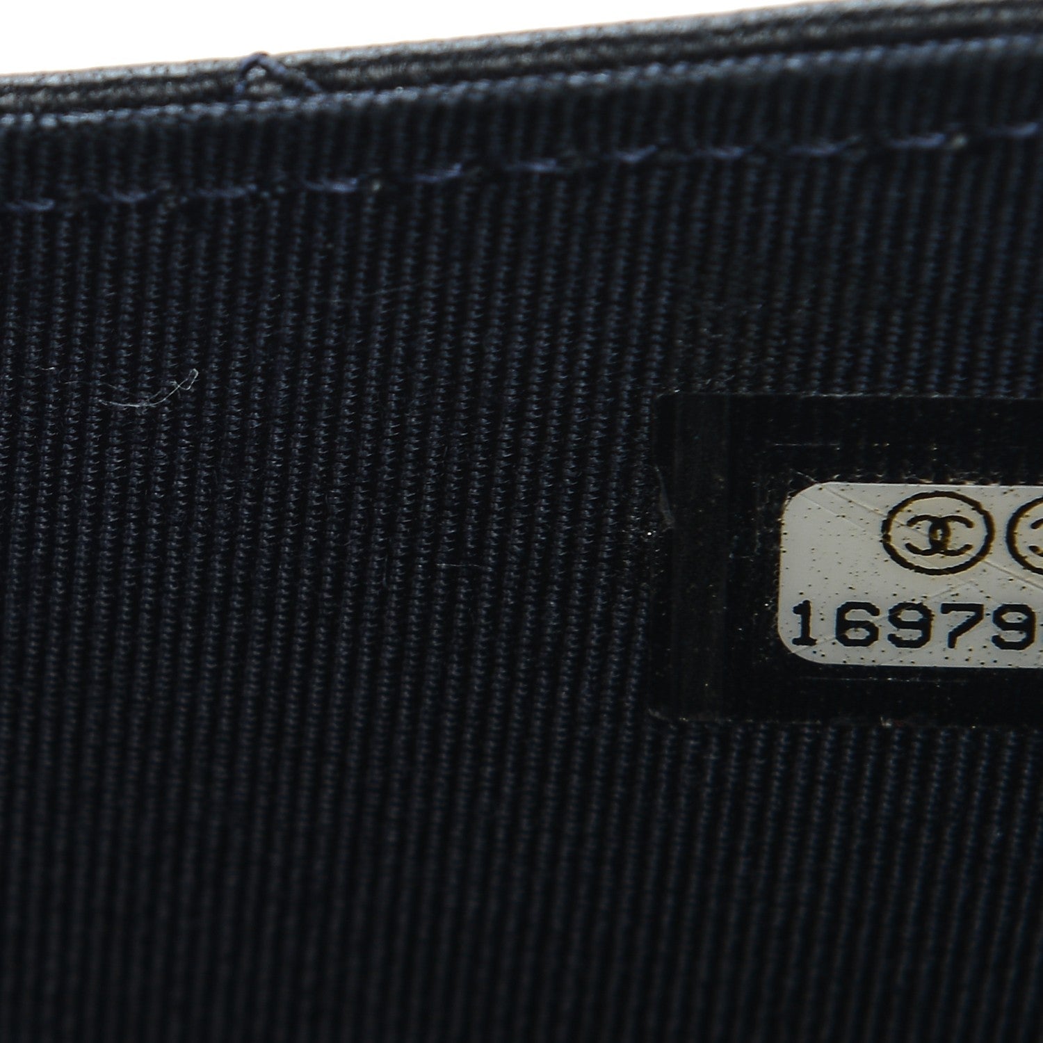 Chanel Lambskin Quilted Travel Wallet Navy 7 of 8