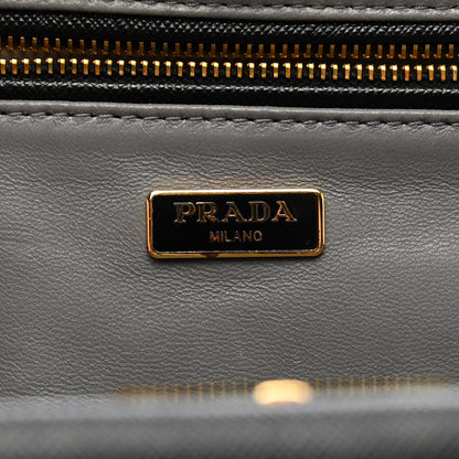Prada Saffiano Frame Clutch Black 6 of 8