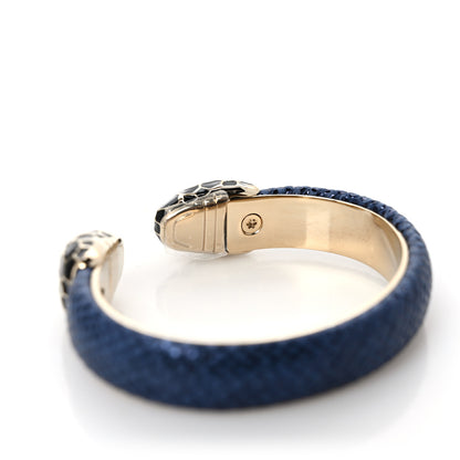 Bulgari Metallic Karung Serpenti Forever Bracelet Midnight Sapphire 5 of 6