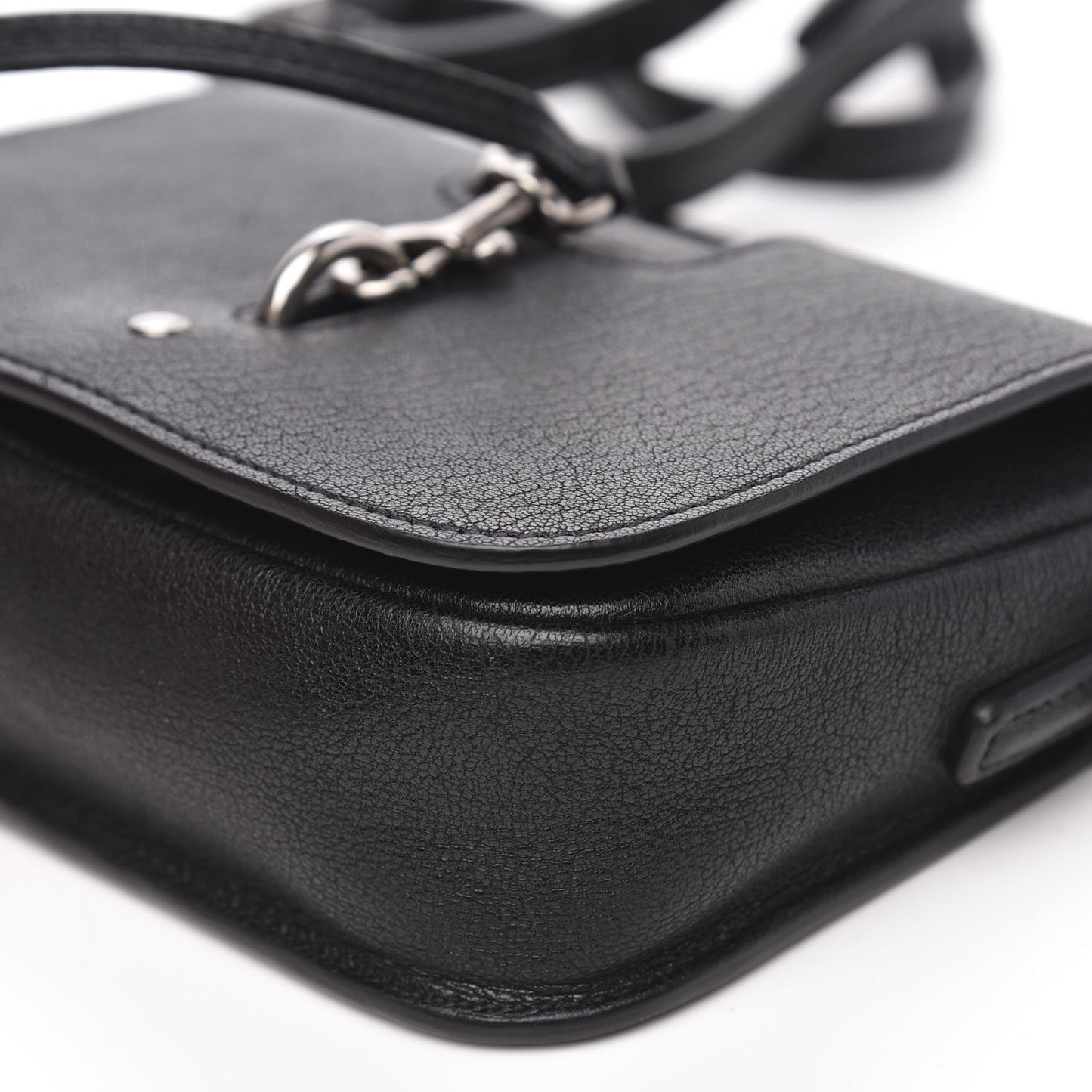 Lambskin Toy Charlotte Messenger Bag Black