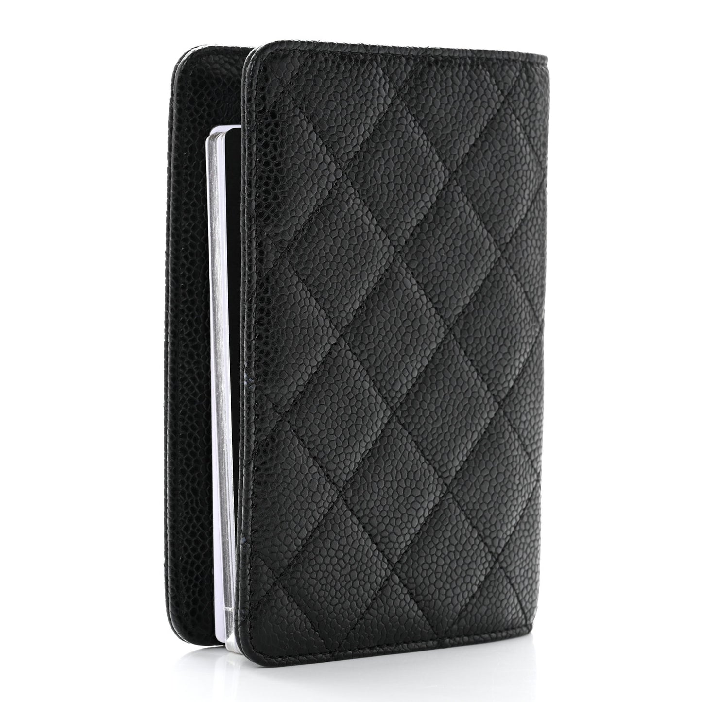 Caviar Quilted Agenda Cover Black