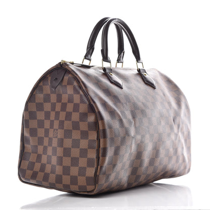 Louis Vuitton Damier Ebene Speedy 35 3 of 9