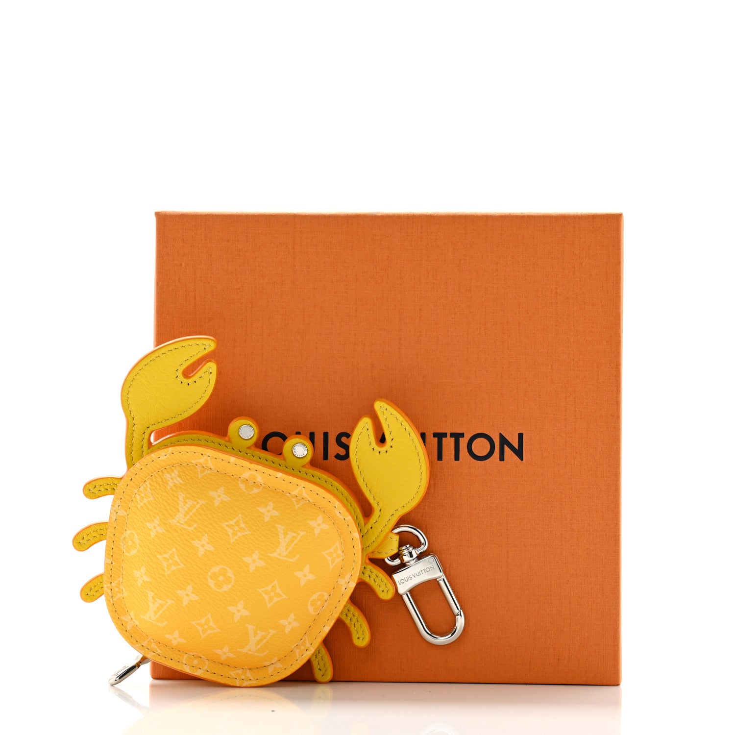 Louis Vuitton Monogram Crab Bag Charm Yellow 5 of 5