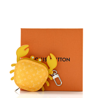 Louis Vuitton Monogram Crab Bag Charm Yellow 5 of 5