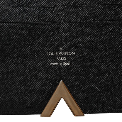 Louis Vuitton Monogram Calfskin Kimono Wallet Black 6 of 10