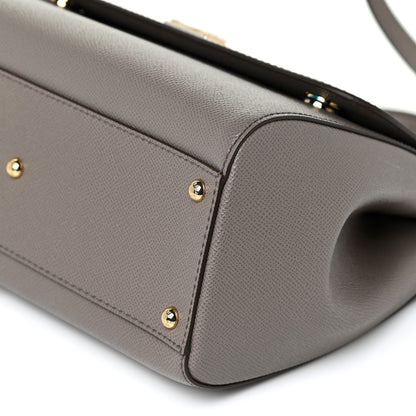 Dolce & Gabbana Dauphine Miss Sicily Satchel Grey 9 of 10