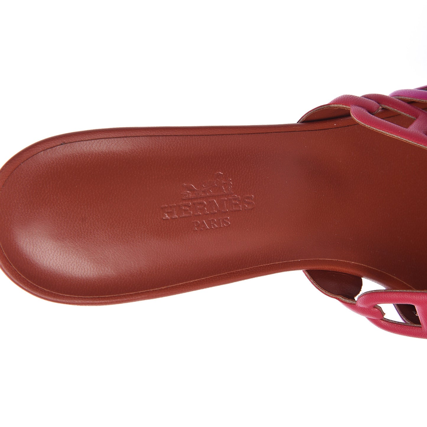 Nappa Tandem Sandals 37.5 Rouge Azalee