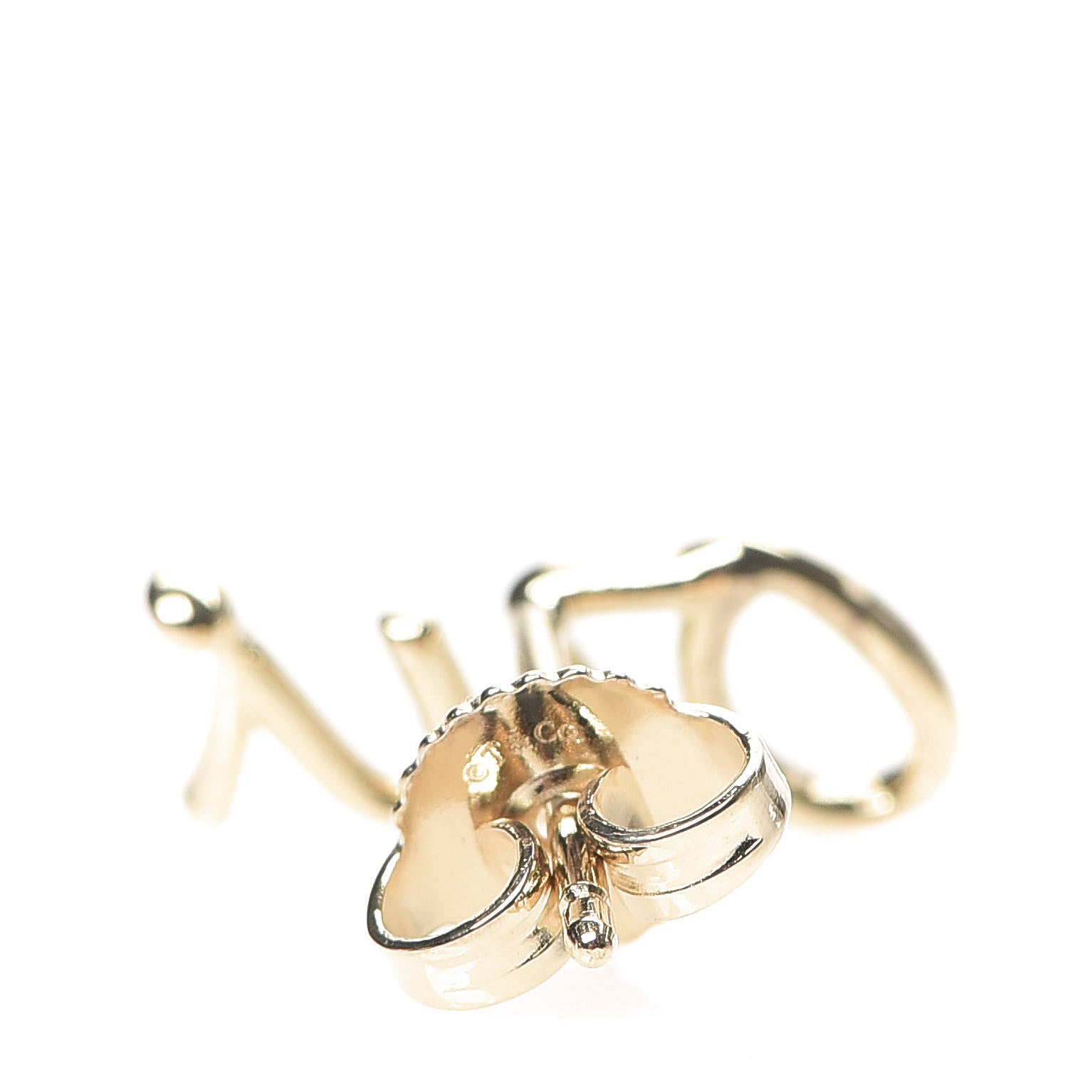 Tiffany 18K Yellow Gold Graffiti Oui Single Earring 3 of 5