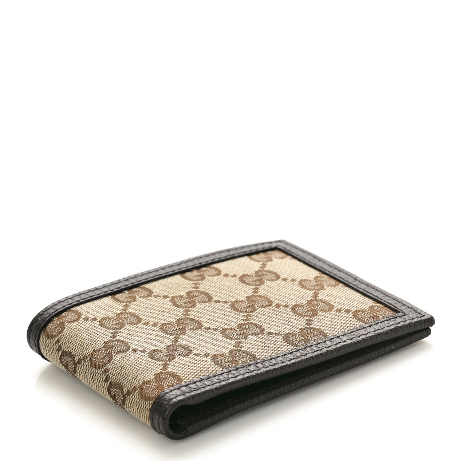 Gucci Mens Monogram Bi-Fold Wallet Dark Brown 4 of 8