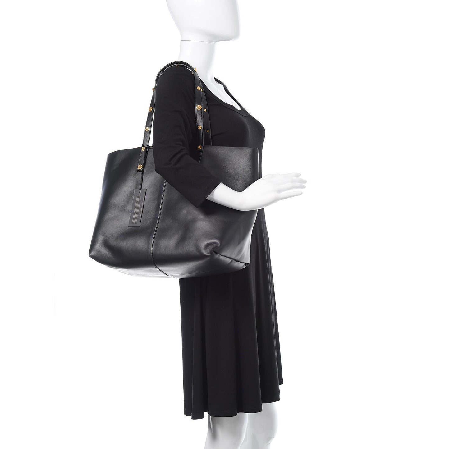 Calfskin Palazzo Tote Black