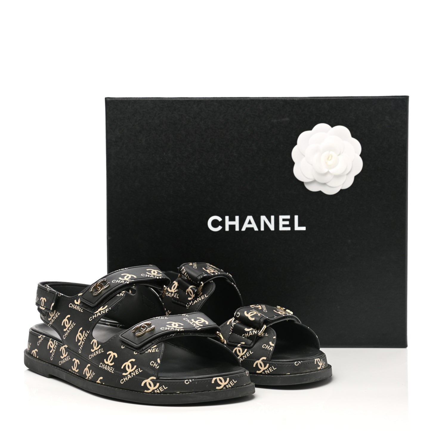 Rubber CC Dad Sandals 39 Black