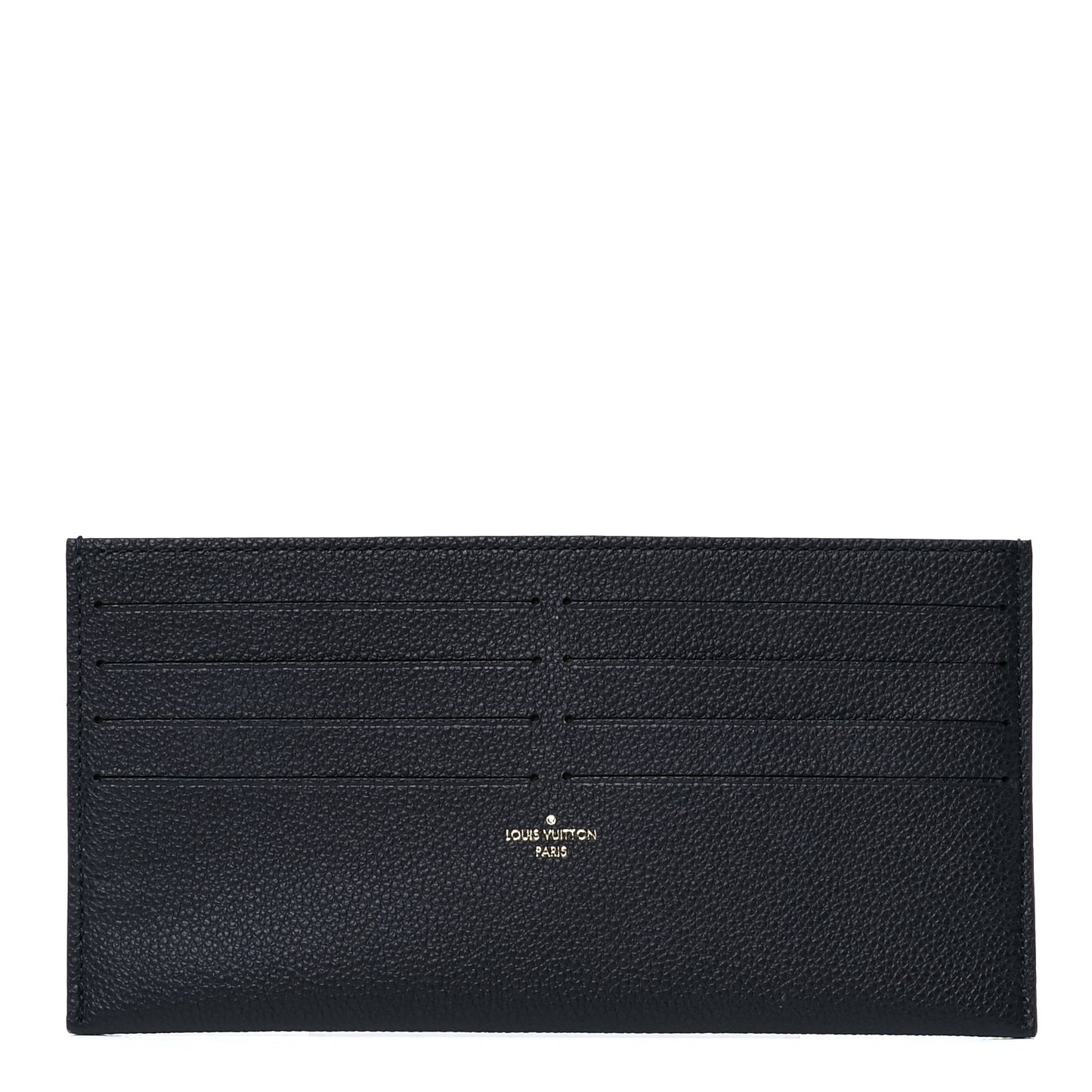 Calfskin Felicie Chain Wallet Card Holder Insert Marine Rouge