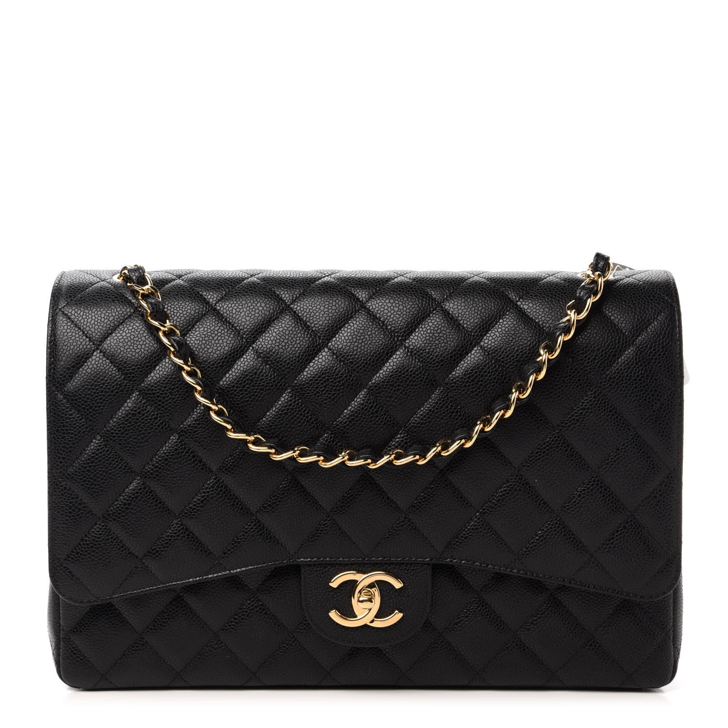 Chanel Caviar Quilted Maxi Double Flap Black 1 of 9
