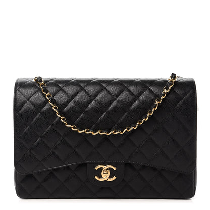 Chanel Caviar Quilted Maxi Double Flap Black 1 of 9
