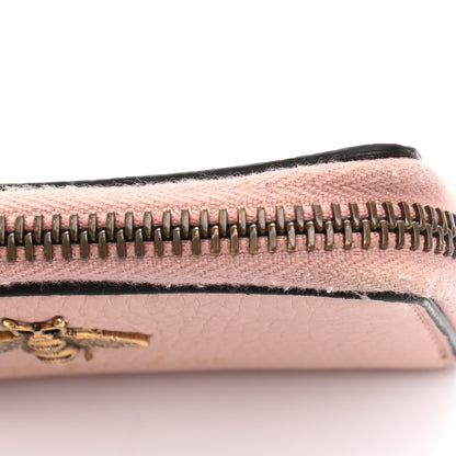 Gucci Cellarius Calfskin Blind for Love Animalier Zip Around Key Case Perfect Pink 7 of 8