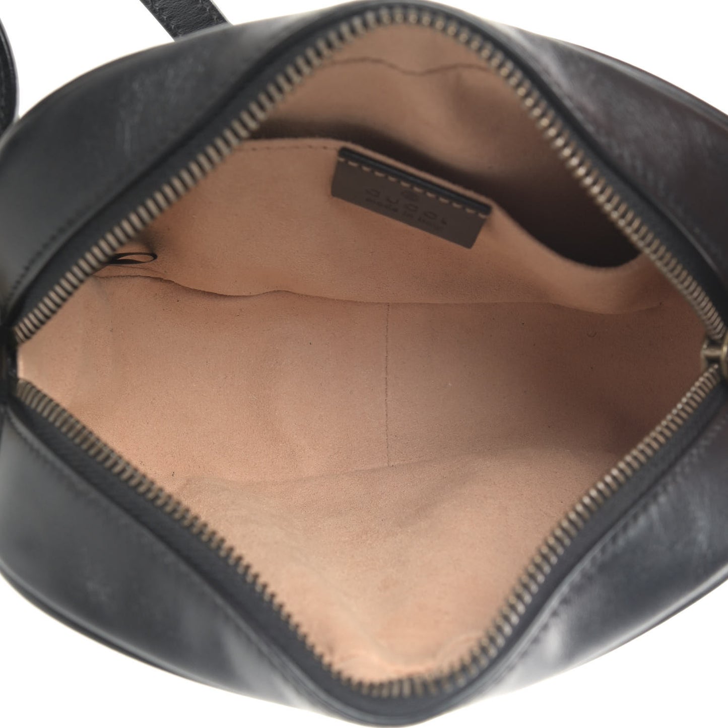 Calfskin Matelasse Mini GG Marmont Chain Shoulder Bag Black
