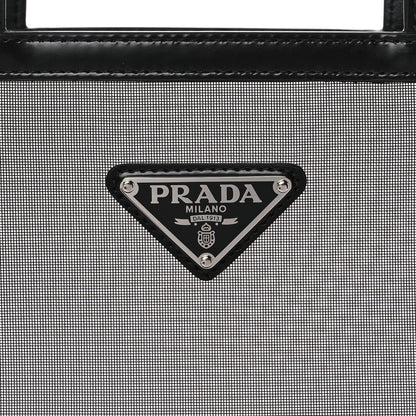 Prada Mesh Small Tote Bag Black 8 of 14