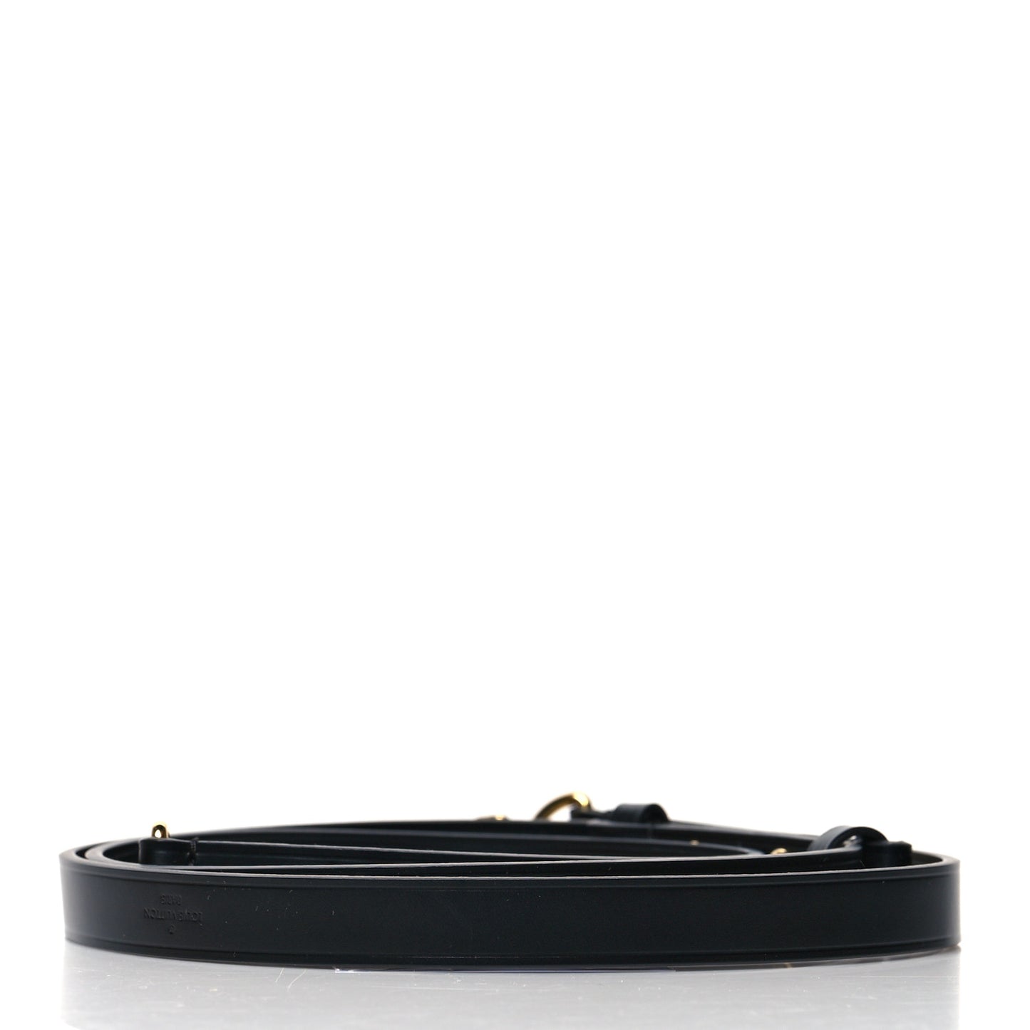 Leather Adjustable Shoulder Strap Black