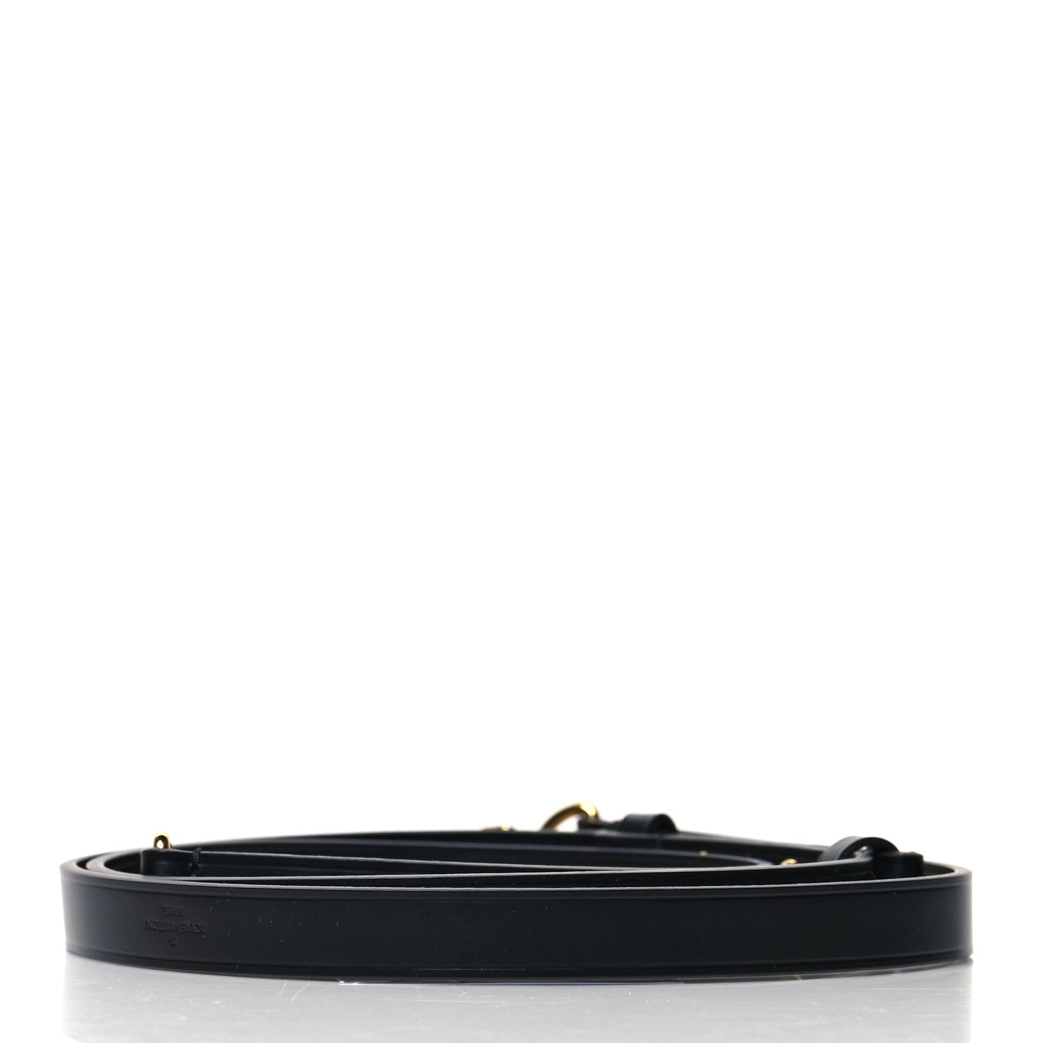 Louis Vuitton Leather Adjustable Shoulder Strap Black 2 of 4