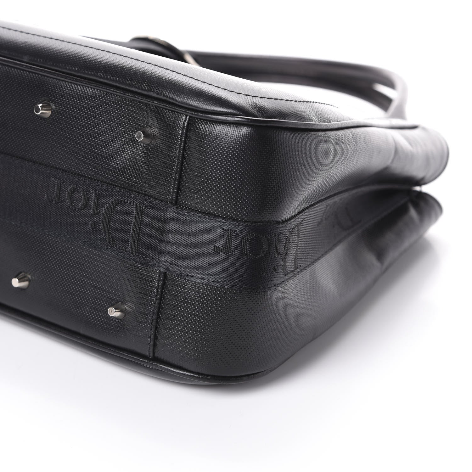 Christian Dior Coated Canvas Crystal Hardcore Shoulder Bag Black 9 of 9