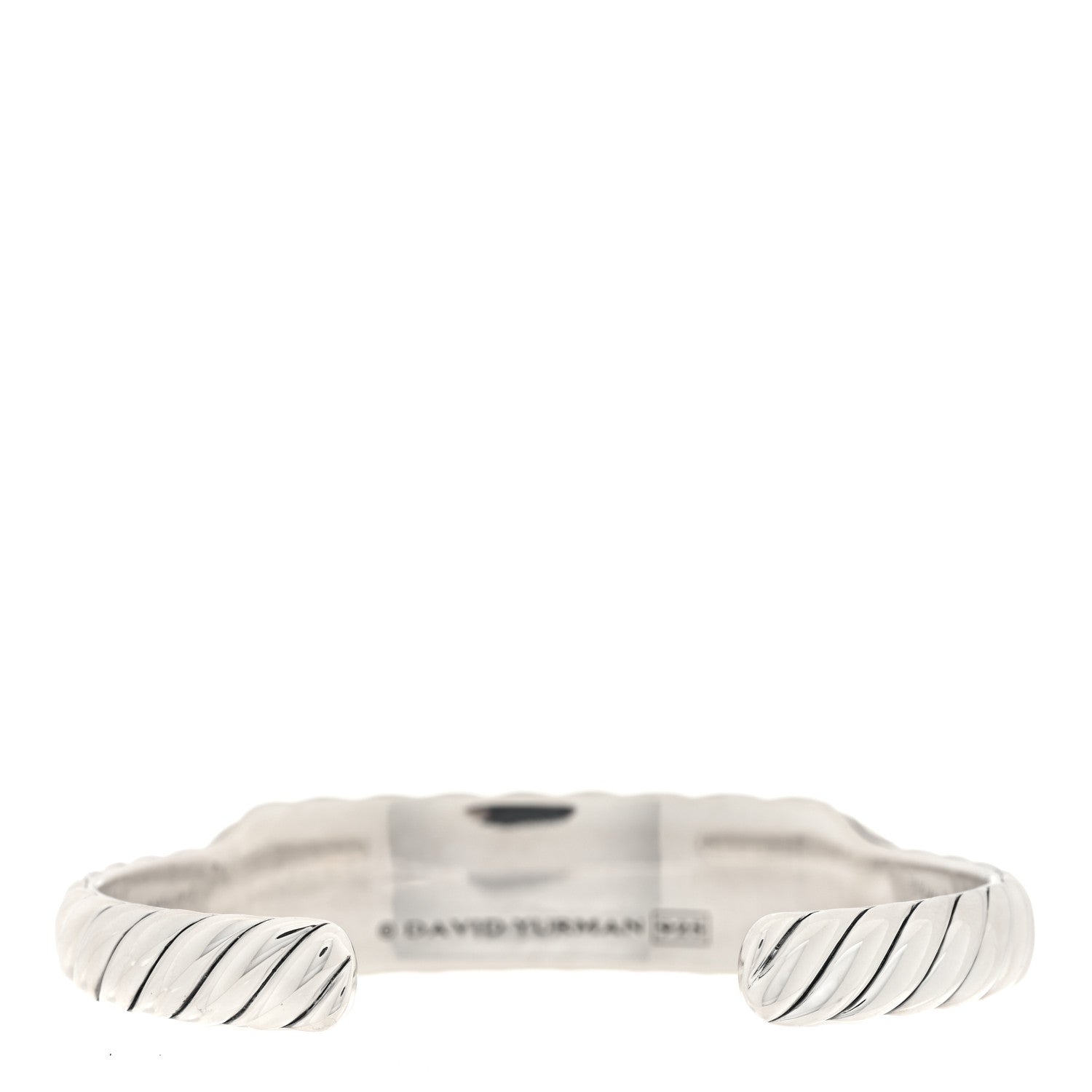 David Yurman Sterling Silver 13mm Sculpted Cable Contour Bracelet 2 of 3