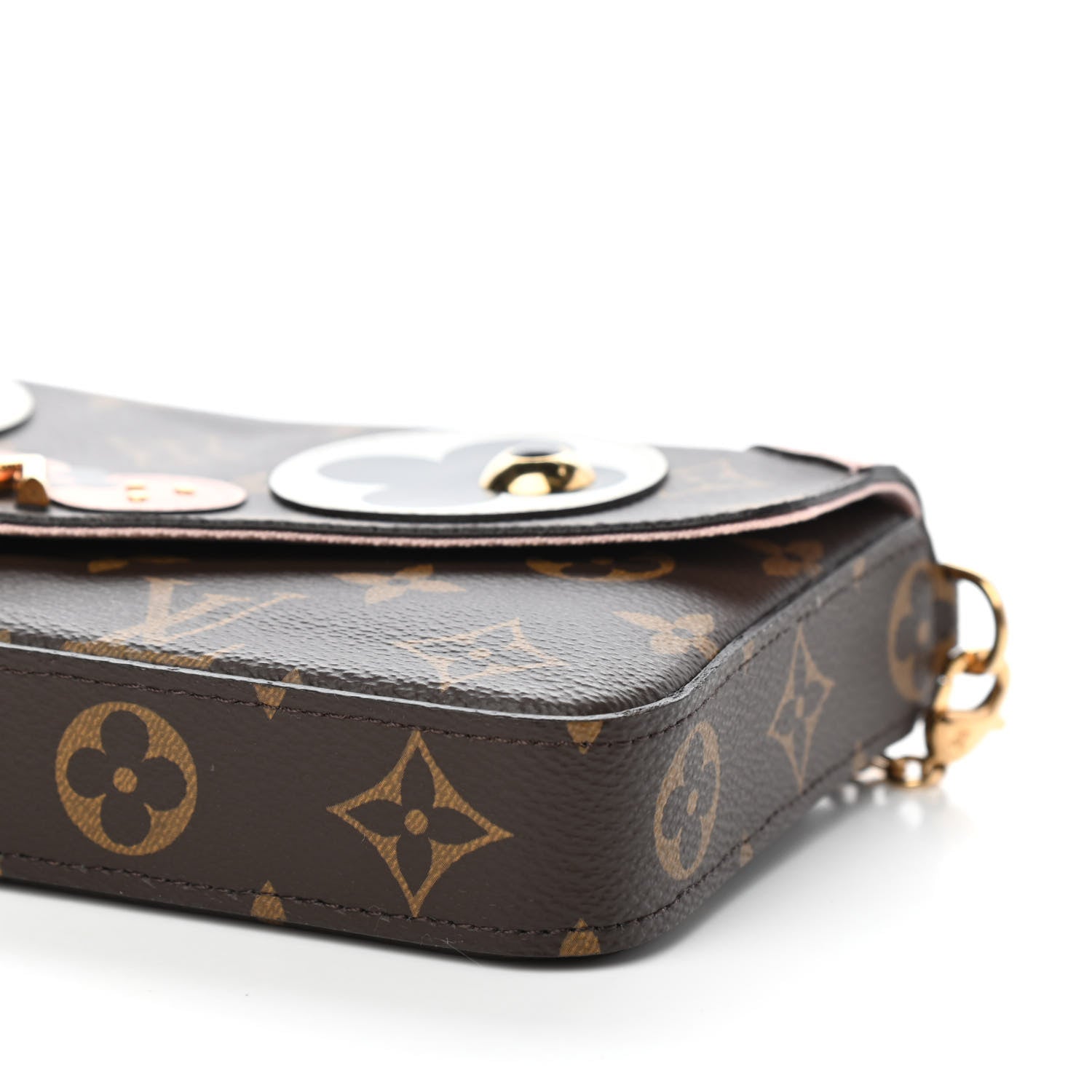Louis Vuitton Monogram Valentine Dog Pochette Felicie Chain Wallet 9 of 11