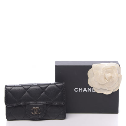Chanel Lambskin Quilted 6 Key Holder Black 11 of 11