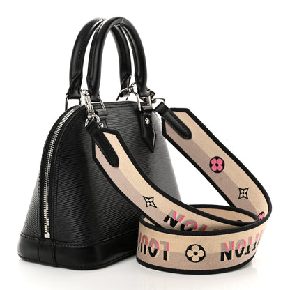 Louis Vuitton Epi Jacquard Alma BB Black 3 of 16