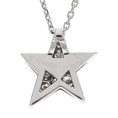 Chanel 18K White Gold Diamond Medium Comete Geode Pendant Necklace 4 of 4