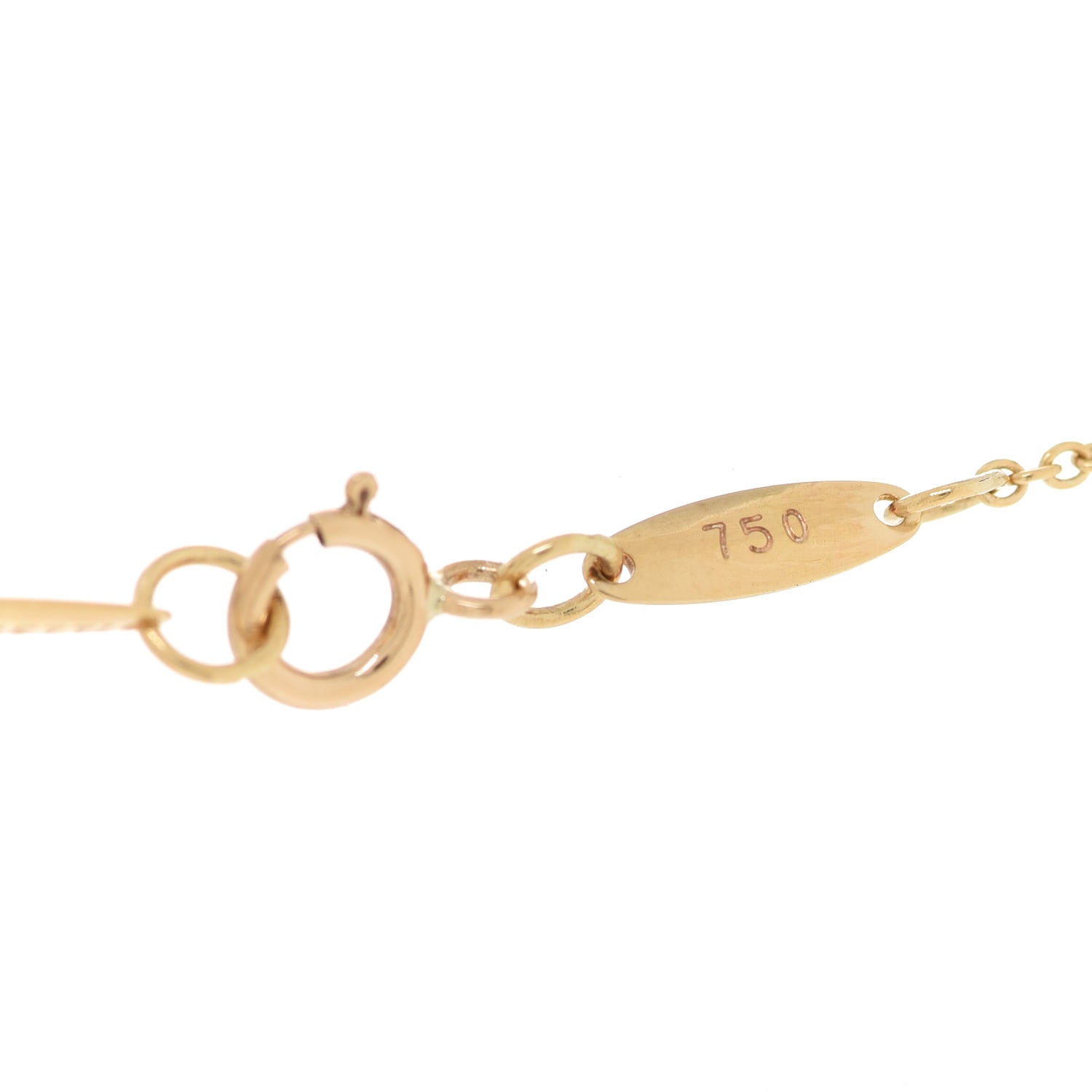 Tiffany 18K Yellow Gold 16mm Elsa Peretti Open Heart Pendant Necklace 5 of 7