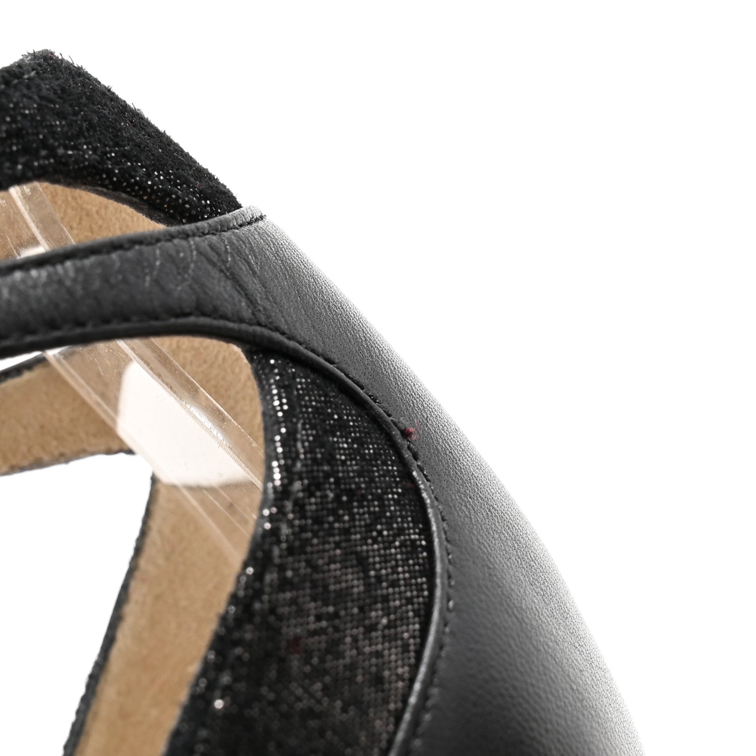 Christian Louboutin Suede Kid Uptown Double 85 Pumps 36 Black 12 of 13