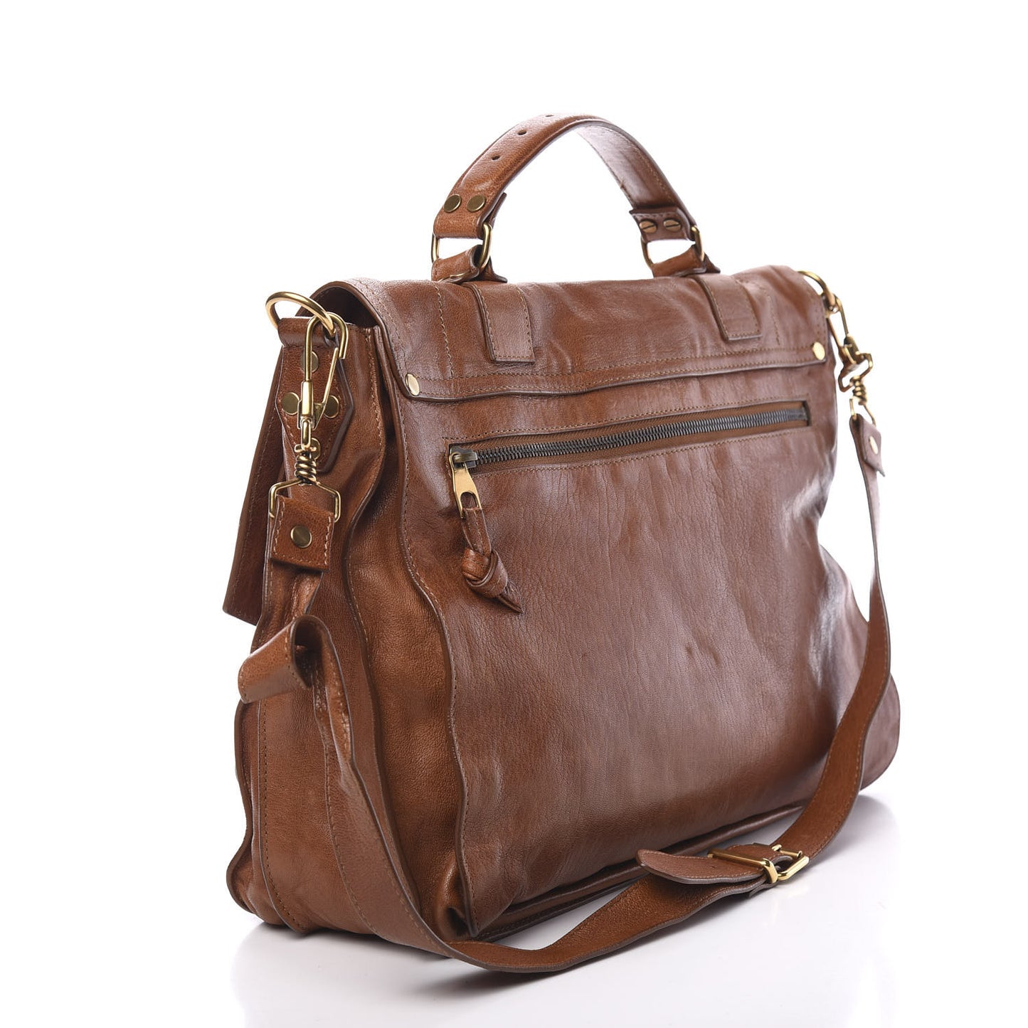 Lambskin Large PS1 Satchel Saddle