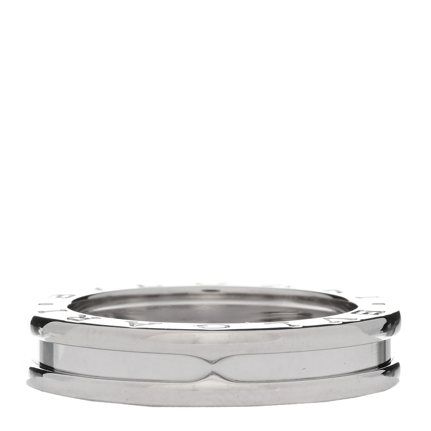 Bulgari 18K White Gold B.Zero1 One-Band Ring 53 6.5 1 of 4