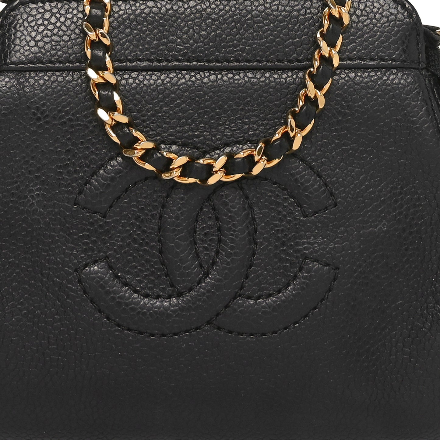 Caviar Timeless CC Mini Chain Bag Black