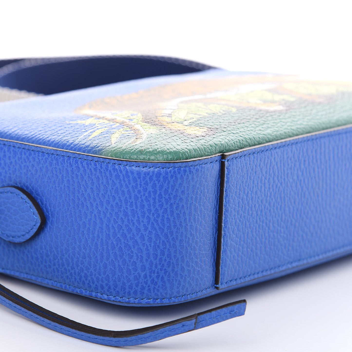 Calfskin Sylvie Tiger Print Camera Bag Multicolor Dark Sky