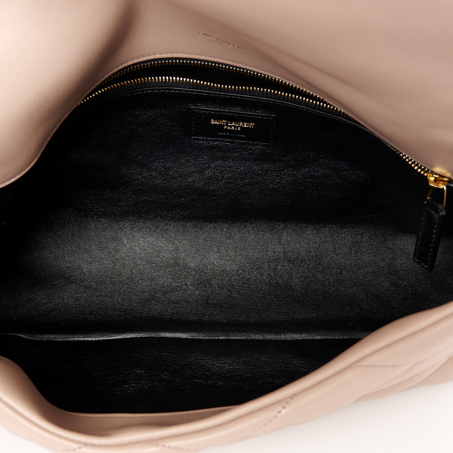 Saint Laurent Lambskin Quilted Sade Puffer Envelope Clutch Rosy Sand 5 of 11