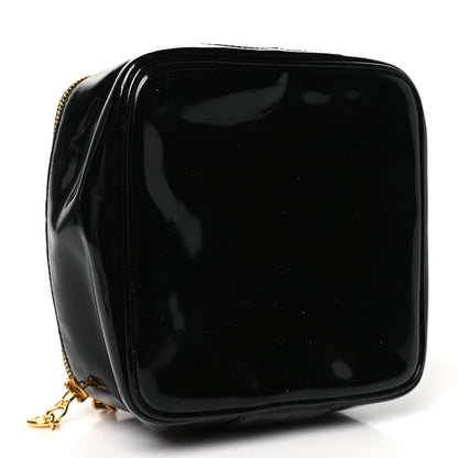Chanel Patent Vanity Cosmetic Case Black 4 of 10