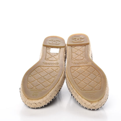 Chanel Patent CC Espadrilles 36 Black 5 of 11