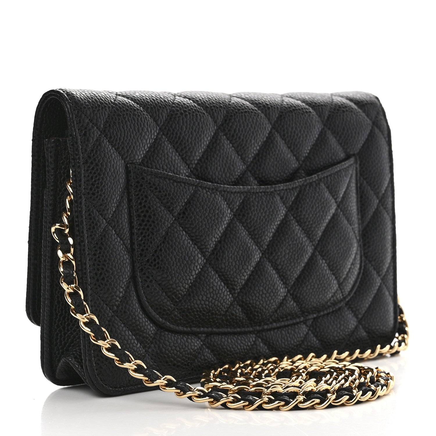 Chanel Caviar Quilted Wallet on Chain WOC Black 3 of 11